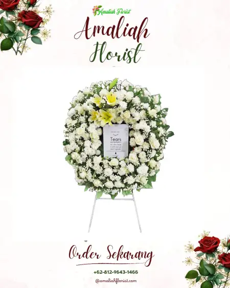 Krans Bunga Duka Gedung Cahya Kuningan